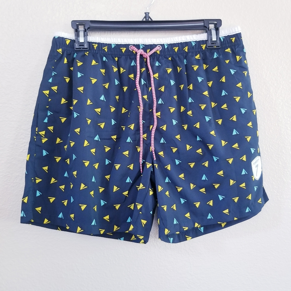 ANQIER Men's Swim Shorts With Pockets Size Small
